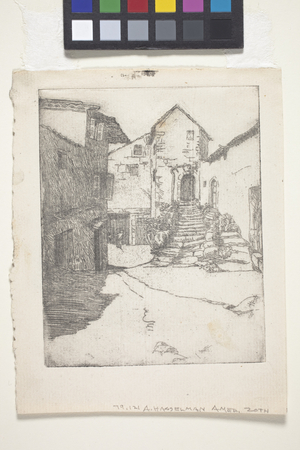 Village Street (ink, print)