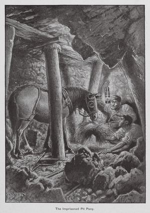 The Imprisoned Pit Pony (colour litho)