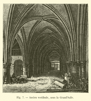 Ancien vestibule, sous la Grand'Salle (engraving)