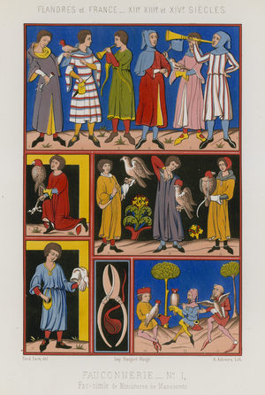 Falconry (chromolitho)