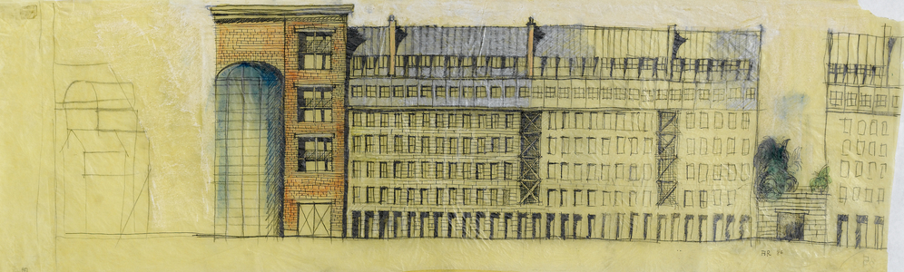 Untitled, 1986 (ink, black pencil, marker and tempera on tissue paper)