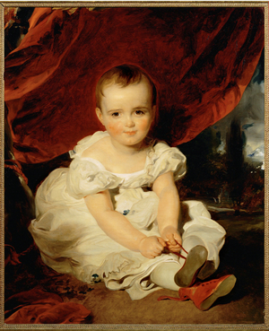 Archduchess Maria Theresia as a child (painting on canvas)