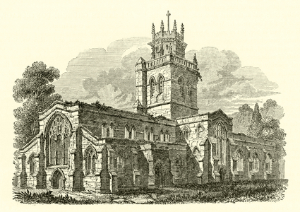 All Saints Church, Pontefract, Yorkshire (engraving)