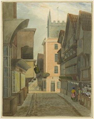 Mary-le-Port Street (w/c on paper)