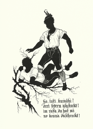 Silhouette by Hugo Strohl (litho)