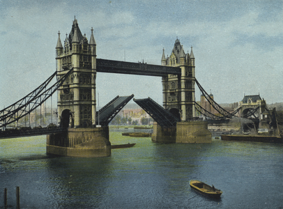 The Tower Bridge (coloured photo)