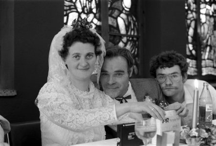Handicapped wedding handicapped project Gruene Scheune, wedding of two ..., 1991 (photo)
