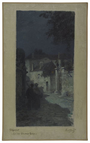 Sketch for Bagneux town hall: rue Etienne Dolet, landscape, circa 1907 (oil on canvas)