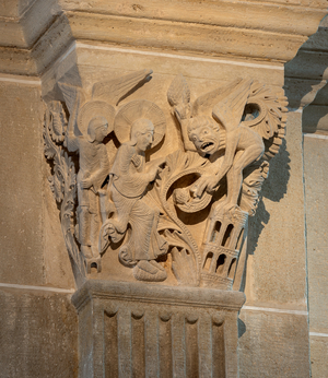 Second temptation of Christ, (sculpture)