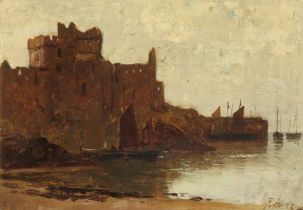 Peel Castle (oil on canvas)