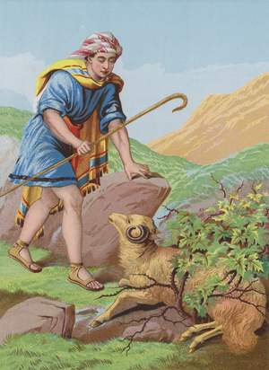The Lost Sheep (chromolitho)