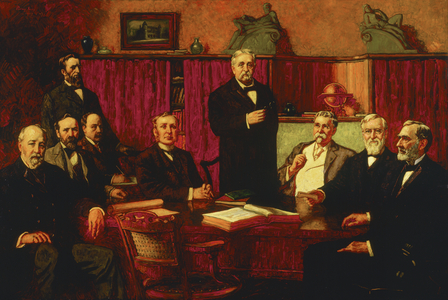 First Board of Trustees of the Detroit Museum of Art, 1907 (oil on canvas)