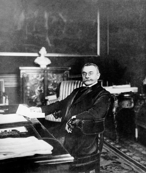 Theophile Delcasse (1852-1923) French minister of foreign affairs (1898-1905), here in 1910
