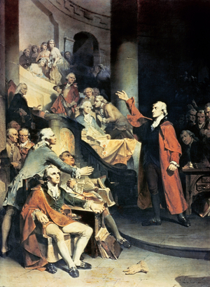 Patrick Henry Before the Virginia House of Burgesses, 1851 (Oil on canvas)