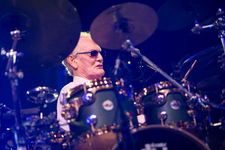 Ginger Baker at the Love Supreme Jazz Festival, Glynde, 2015 (photo)