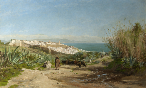 A View of Tangier, 1888 (oil on canvas)