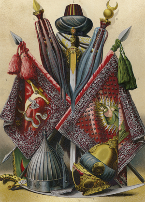Trophies from the Battle of Lepanto (chromolitho)