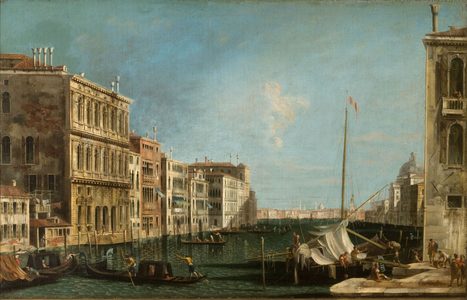 View of the Grand Canal (oil on canvas)