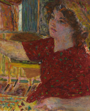 Young Woman Painting; Jeune Femme Peignant, 1944 (oil on canvas)