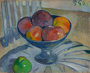 Fruit dish on a Garden Chair, c.1890 (oil on canvas)