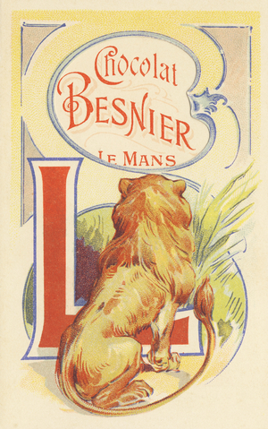 Capital letter and Leo, 1890 (chromolithography)