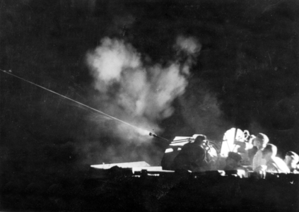 German air defense guns in use, 1944 (b/w photo)