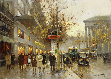 La Madeleine, Paris, (oil on canvas)