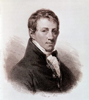 Portrait of Sir Humphry Davy, 1834 (engraving)