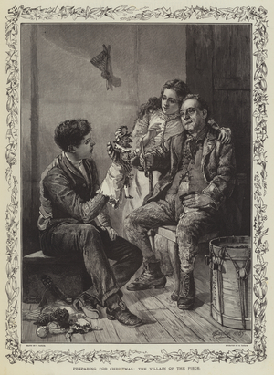 Preparing for Christmas, the Villain of the Piece (engraving)