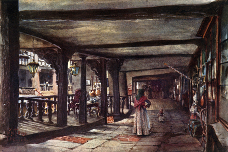 Chester, the Rows (colour litho)