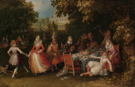 The Fête Champêtre, 1610 (oil on panel)