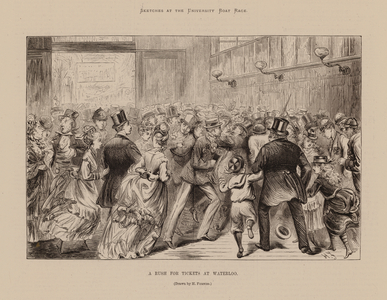 A Rush for Tickets at Waterloo (engraving)