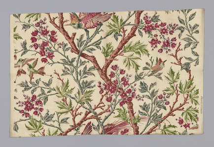 Crested Bird, c.1906 (block printed cotton)