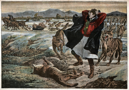 Wolves in Transylvania, 1907 (print)