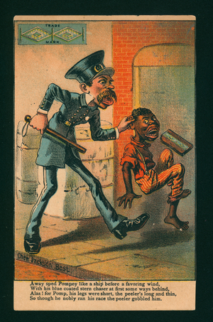 Advertising card for Jackson's Best chewing tobacco (colour litho)