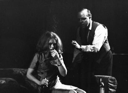 Oslo 1964. The actors Henki Kolstad and Ingerid Vardund play in "Who is afraid of …, 1964 (photo)