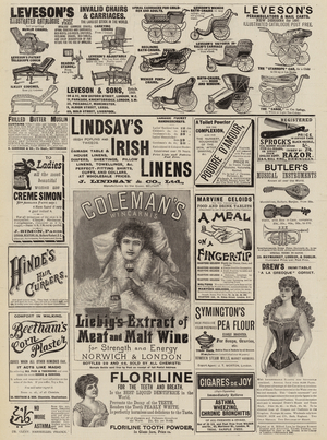 Page of Advertisements (engraving)