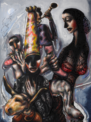 There Was No Remedy (after Goya), 2012 (acrylic on canvas)