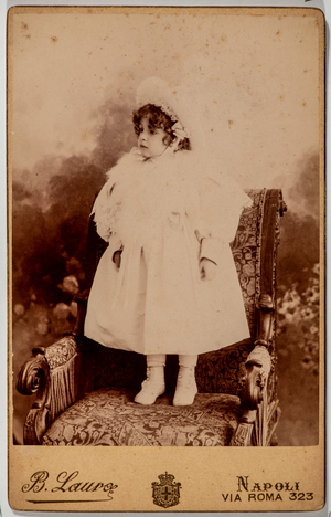 Portrait of a little girl, Naples, Italy, 1898 (photo)