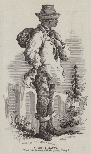A Young Navvy, iIllustration for The Pictorial Times, 6 November 1847 (engraving)