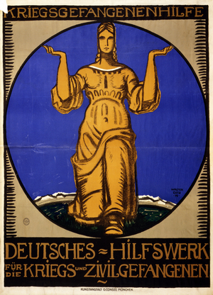 WWI: german poster - Prisoner of War Relief Fund (poster)