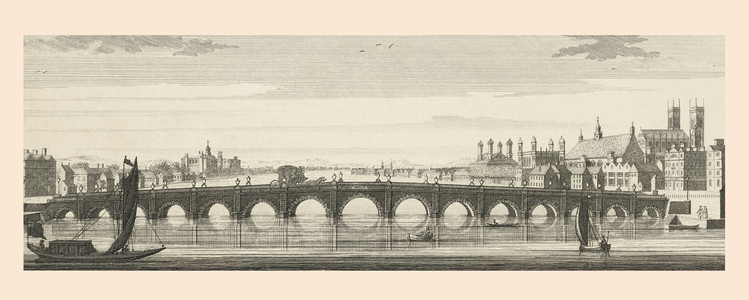 Westminster bridge, London, mid-18th century
