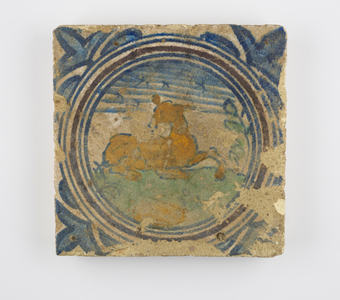 Tile, 1571-1615 (tin-glazed ceramic)