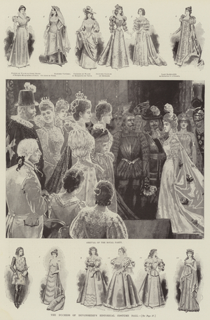 The Duchess of Devonshire's Historical Costume Ball (litho)