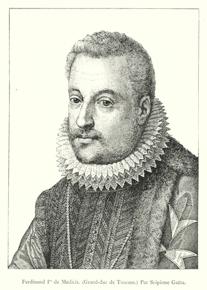 Ferdinand Ier de Medicis, Grand-duc de Toscane, Par Scipione Gaeta (engraving)