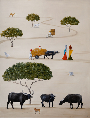 The Long And Winding Road, 2018 (oil on linen)
