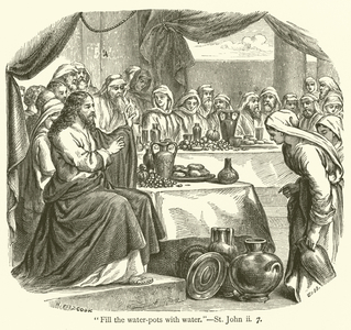 "Fill the water-pots with water", St John, ii, 7 (engraving)