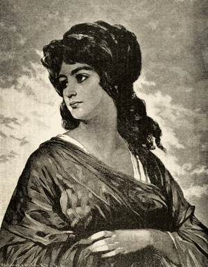 Lucretia (d.510 BC). Engraving. Italy