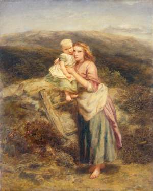 Peasants on a moor, 1871 (Oil on canvas)