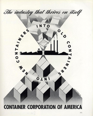 Image of Container Corporation of America Magazine Advert, USA, 1950s